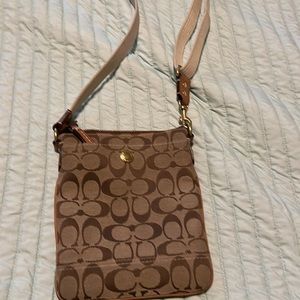 Brown Coach Cross Body Bag